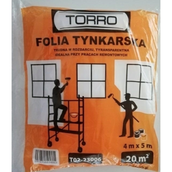 Folia Tynkarska Bezbarwna 4x5m